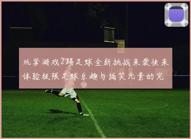 坑爹游戏2踢足球全新挑战来袭快来体验极限足球乐趣与搞笑元素的完美结合